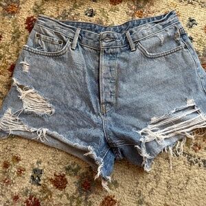 GRLFRND Helena denim shorts size 28